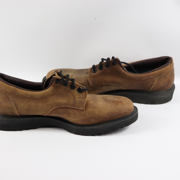 Vtg New Carolina Mens 10 D Leather Work Shoes main image 5